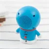 Livraison gratuite New Rock Doraemon Mini haut-parleur Bluetooth Robot Chat Poupée Portable Lecteur de musique sans fil Décoration de bureau cadeau Vlagl