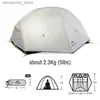 Tenten en schuilplaatsen Naturehike Mongar 2-tent 2-persoons kampeertent Ultralicht 20D nylon Backpacken Waterdichte tent Strand Buiten Wandelen Reistent Q231117