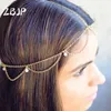 Hair Clips Fashion Bridal Wedding Boho Accessories Ethnic Style Imitation Pearl Pendant Chains Headgear Sexy Aesthetic Christmas Gifts