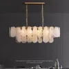 Luxury Aesthetic Glass Ceiling Chandelier Bedroom Living Room Hanging Light Restaurant French Lustre Multi Head Led Pendant Lamp