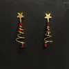 Stud Oorbellen Trendy Verklaring Kerstboom Voor Vrouwen Kerstman Sneeuwpop Drop Sieraden Meisjes Geschenken Groothandel