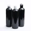 Butelki do przechowywania 18pcs 400 ml pusta biała czarna butelka kosmetyczna z tarczą końcową emulsja opakowań