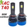 Nouveau K4C Production d'usine d'origine H7 H4 HB3 9005 H1 H11 lampes de voiture Led HB4 9006 phare Led Kit de phares antibrouillard lumières Led Auto 12V 80W