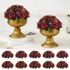 Fiori decorativi 10 pz. Vino Rosso Strada Fiore Tavolo Principale Simulazione Seta Composizioni di bouquet artificiali