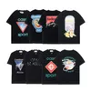 Camisetas masculinas Casablanc Designer de letras com impressão de letras Camiseta de algodão gola redonda solta Hip Hop camiseta de manga curta Moda masculina casual Alfabeto estampado com sol T-shirts