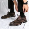 Chaussures en cuir de luxe légères pour hommes, chaussures décontractées d'un pied avec bloc de sculpture