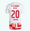 23 24 Maglie da calcio Union Berlin AARONSON FOFANA Champions League KRAL KHEDIRA LAIDOUNI BEHRENS KHEDIRA DIOGO DOEKHI 2023 2024 Maglie da calcio casa lontano terzo