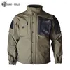 Giacche da caccia HAN WILD Tactical Hiking Soft Shell Coat Giacca in pile uniforme da uomo Abbigliamento casual militare Arrampicata 2023