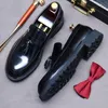 Scarpe eleganti 2024 per uomo Silp-on uomo fatto a mano pelle bovina slip-on ufficio vera pelle business primavera / autunno Oxford formale grandi taglie