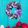 Decorative Flowers Fancy Hanging Pendant Faux Silk Cloth Eye-catching Po Props Tulip Design Wreath Garland Ornament Door Decor