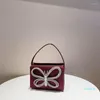 Bolsas de noite bolsas de moda de strass arco para 2023 mulheres boutique chique em uma festa de casamento de bolsa de cetim cristal