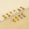 Stud Earrings Pearl CZ Ball Flowers 6mm For Women Stainless Steel Classic Jewelry Accesories Daily Wear Gold Color