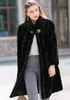 Women's Fur Faux 95cm äkta Mink Coat Jacket Autumn Winter Women Xlong Outerwear Plus Size 4XL 5XL LF9116 231114