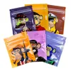 7x9cm 1g Lukt Proof Mylar Packing Bag Monkey Form för torr örtblomma Förpackningspåsar Paket Återställbara ätbara ämnen Ziplock Pouch Plastic WBRP