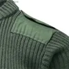 Chandails pour hommes Pulls de style européen pour hommes hiver à manches longues pulls en laine chauds jeunesse mâle col rond armée vert pull vintage pulls Q231115