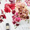 Decorative Flowers 1 Stem Silk Flower Artificial Moth Orchid Butterfly For House Home Wedding Festival Decoration F569