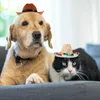 Cão vestuário chapéu legal ocidental gato traje ajustável engraçado festa headwear acessórios de natal chapéus para cães galinha