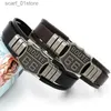 Keten Tren Amerikaanse Route 66 Gedrukt Patroon Armband Heren Armband Metalen ltilayer Lederen Armband Accessoires Nieuwe Partij SieradenL231115