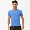 Yoga 2024 kıyafeti lu koşu gömlekleri sıkıştırma spor taytlar fitness spor salonu futbol adamı forma giyim hızlı kuru spor t- top ll mans