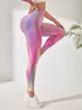 Yoga Outfit Hoge Taille Sexy Gym Legging Vrouwen Run Gradiënt Yoga Push Up Legging Sport Panty Vrouw Hardloopbroek 231114