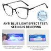 Gafas de sol Gafas anti-luz azul Diseñadores de mujeres Anteojos cuadrados Espectáculo óptico Computadora Protección para los ojos Vidrio Gafas de moda