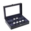 Watch Boxes Cases PU Leather Watch Box 6/10/12 Girds Watch Case Storage Box Watch Holder Box Organizer Watch Display Box 231115