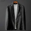 Chaquetas para hombres Abrigo de traje de lino de algodón blanco Primavera Verano Color puro Slim Casual Business Thin Mens Blazer Chaqueta Cómodo TranspirableL231115