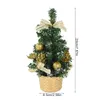 クリスマスの装飾20cmミニツリーテーブルの装飾品のためのボール付き人工松きクリスマスパーティーの装飾年のノエルギフト