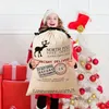 Autre jardin de maison 40 styles grande toile Santa Sack Noël cordon bonbons jouets sacs pour cadeaux enfants sacs cadeaux décor de fête de Noël 231115