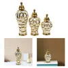 Storage Bottles Ceramic General Jar Temple Collection Decorative Vase Home Decor Office Desk