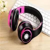 Livraison gratuite coloré stéréo Audio Mp3 Bluetooth casque sans fil casque écouteur support carte SD avec micro jouer 10 heures Shhfj