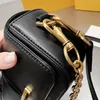 Stylish T-Shaped Buckle Leather Bag womens luxurys designers bags messenger handbag high quality with Detachable Straps Shoulder Crossbody Waist Chest or Chain Bag