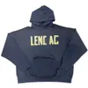 Tasarımcı Hoodie Balencigs Moda Hoodies Hoody Mens Sweaters Yüksek Kalite Sürüm Güzellik Kağıt Sarı Bant Saf Pamuk OS Gevşek OS Gevşek Os Çift Kazak IAMD