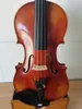 Violino tamanho 4/4, sólido, flambado, bordo, parte traseira, abeto, esculpido à mão, som agradável, k3163