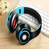 Livraison gratuite coloré stéréo Audio Mp3 Bluetooth casque sans fil casque écouteur support carte SD avec micro jouer 10 heures Shhfj