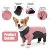 Dog Apparel Winter Dog Jacket Clothes Warm Fleece Pet Dog Jumpsuit Pets Overalls Costumes For Small Medium Large Dogs French Bulldog 231114