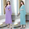 Casual Dresses Batwing Sleeves Robe Ladies For Special Occasions Birthday Sexy Women Formal Evening Gowns Chiffon Beach Dress Club