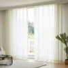 Curtain Nordic Pastoral Style Fashion Trend Half Shading Yarn Solid Color Simple Modern Light Thin