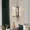 Wandlampen Moderne woonkamer Slaapkamer Nachtkastje Lange lamp Achtergrondlicht Binnendecoratie Luxe kristal Led