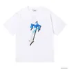 Designer Fashion Clothing T-shirt Luxe heren Casual T-stukken Nieuwe Jinmei Trapstar Blue Sky Sky White Cloud 230G Dubbele garen Pure katoenen korte mouw T-shirt Men vrouwen