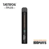 Snelle Levering Tastefog Tplus Wegwerp Vape Pen 2 ml 0% 2% TPD Goedgekeurd 550 mAH 800 Rookwolken E Sigaret 11 smaken