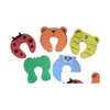 Baby Locks Loquets Nouveaux soins Enfant Enfants Animal Cartoon Jammers Stop Porte Butoir Verrouillage Sécurité Garde Doigt 7 Styles Drop Livraison Dhj7E