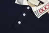 2New mode Londen Engeland Polos shirts heren ontwerpers polo shirts high street borduurwerk printing t shirt mannen zomer katoen casual t-shirtsq43