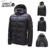 Parkas masculinas para baixo 2023 novos homens inverno sólido jaquetas casuais quente marca de moda outono ao ar livre quente à prova de vento parkas casacos de alta qualidade outwearl231115