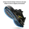 Dress Shoes Quality Safety Men Rotary Buckle Work Air Cushion Indestructible Sneakers Puncture Proofsecurity Boots Protective 231115