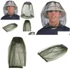 Pest Control Antimosquito Cap Travel Cam Hedging Lightweight Midge Mosquito Insect Hat Bug Mesh Head Net Face Protector W0270 Drop D Dhxkh