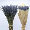 Decorative Flowers Natural Lavender Bouquet Immortal Fresh Dried Flower Bunches Decoration DIY Home Office Banquet Wedding