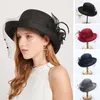 Berretti Cappello da sole Traspirante Tesa larga Cuciture floreali Regolabili Bordo morbido rotolamento Filato netto Accessori estivi da donna