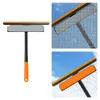 New Shower Squeegee Glass Clean Scraper Washing Wiper Hanger Floor Window Cleaning Household Water Wall Hanging Mirror with Handle
