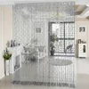 Curtain 100200cm Window Crystal Acrylic Beaded String partition Door Beads Room Divider Fringe Panel Drapes 230414